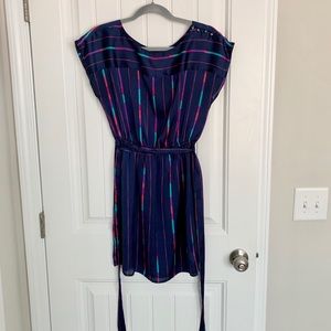 Forever 21 Blue multi colored striped dress